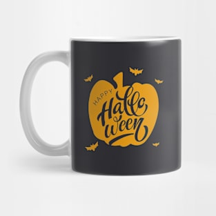 Nice Pumpkin Happy Halloween Typography Mug